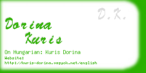 dorina kuris business card